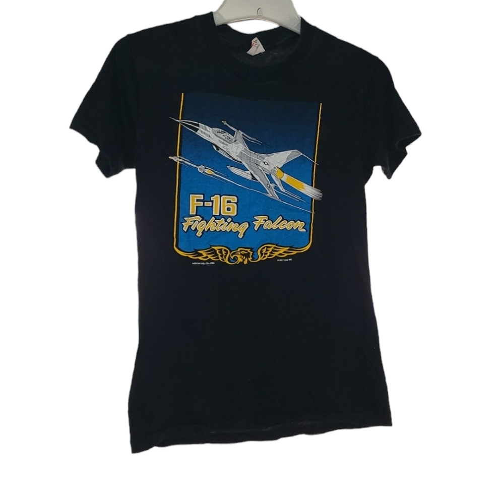 vintage1987 belton falcon fighting shirt kid shirt size 14-16 large single stich